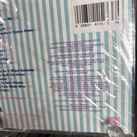 NEW Fats Domino - My Blue Heaven, The Best Of Fats Domino (CD, 1990) - Picture 6 of 6